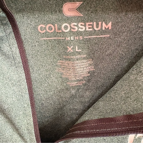 Colosseum Men's Michigan State Spartans Green Athletic Quarter Zip Top XL NWOT - Picture 4 of 5